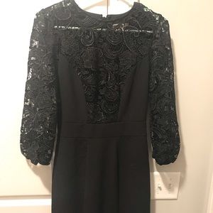Eva Mendes Formal Black Lace Dress